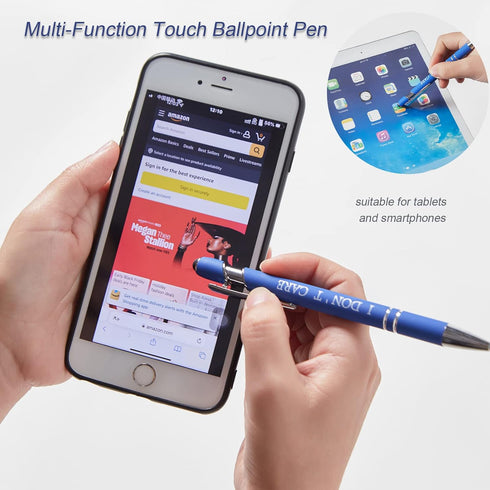 10PCS Funny Multicolored Ballpoint Pens with Complaining Quotes and Touch Screen Function Office Gifts Negative Passive Ballpoint Pens......