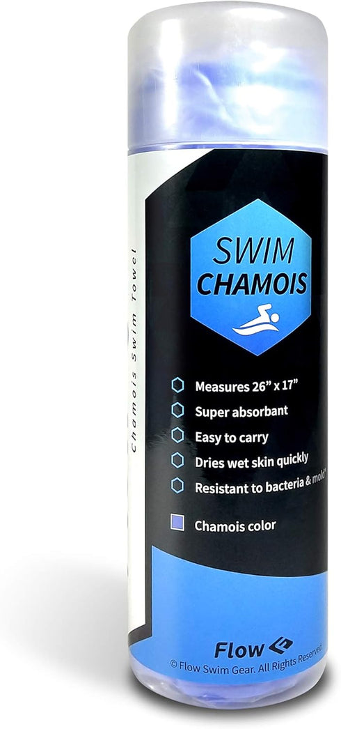 Flow Swim Chamois Towel - 26" x 17" (Blue)...