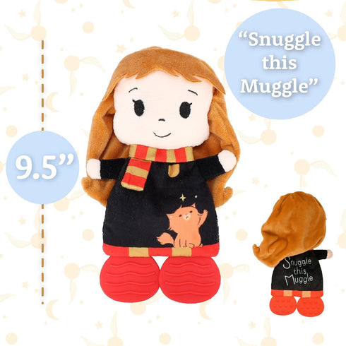 Kids Preferred Harry Potter Hermione Teether Plush Toy Crinkle Cloth for Newborn Baby Boys and Girls, 10 inches...