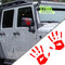 Car Stickers and Decals?2pcs Jeep Wave Sticker for Automobile Wave Activity Auto Waving Hand Stickers Car Decoration,Mirror Left Right Jeep Palm S...