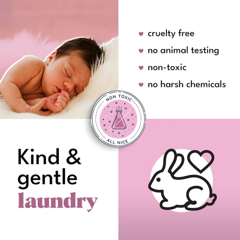 ZERO TRACE Baby Friendly Laundry Detergent Sheets, 72 Loads - Eco Friendly, All Natural, Hypoallergenic, Biodegradable - Sheet Laundry Soap for Se...