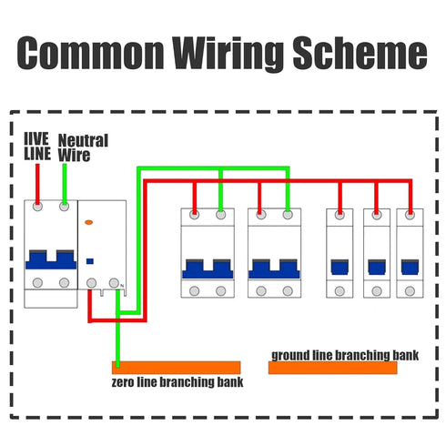 32 Amp Dual-Pole Circuit Breaker Switch, Din Rail Mounted Home Use Circuit Breaker for Household Appliance Circuit Security Protection (DZ47-63 C3...