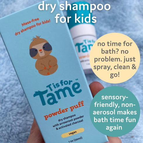 T is for Tame Kids Hair Care Essentials Bundle: Hair Gel & Dry Shampoo Duo for Taming Kids Hair with All Natural Ingredients (Gel-DryShampoo-Bundl...