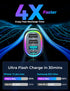 USB C Car Charger, 45W 4 Ports Super Fast Car Charger Adapter, PD3.0 & QC3.0 30W Type C Car Charger Compatible with iPhone 15/14/13/12/11, Samsung...