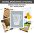 Appletofu Plastic Graduated Measuring and Mixing Pitcher - 2000ml Plastic Graduated Measuring Pitcher - Large Cylinder Graduated Measuring Contain...