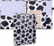 Cute Decorative Mini 3 Ring Binder for 5.5" x 8.5" Paper with 5-Tab Dividers, and File Folder Labels. 1 Inch Cow Print Mini Binder for Cute School...