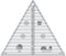 Creative Grids 60 Degree Triangle 8-1/2in Quilt Ruler – CGRT60 – Made in USA, 8-1/2in x 10-1/4in, Non-Slip Grip Acrylic Quilting, Sewing, Crafting...
