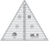 Creative Grids 60 Degree Triangle 8-1/2in Quilt Ruler – CGRT60 – Made in USA, 8-1/2in x 10-1/4in, Non-Slip Grip Acrylic Quilting, Sewing, Crafting...