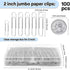Large Paper Clips, 100 Pcs Paper Clips 2 inch, Jumbo Paper Clips, Silver Stainless Paperclips, Clips Office Supplies, Big Smooth Paper Clips for P...