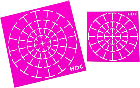 Super Flex Silicone Stencil Set - Flexible Template - by Happy Dotting Company - Stencils for Mandala Art Including Dotting on Mugs, Bottles...