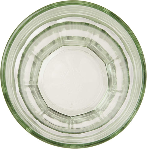 Bormioli Rocco Rock Bar 12.5 oz. Long Drink Stackable Tempered Beverage Glasses for Cold Drinks, Water, and Cocktails, Set of 6, Mint Green...