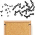 Picture Frame Turn Button Fasteners Set, 100Pcs Picture Frame Backing Hardware with 100 Pieces Screws for Hanging Pictures, Photos, Drawing Black...