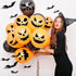25 Pcs Halloween Pumpkins Face Stencils, Decorative Painting Stencils Reusable Plastic Drawing Template for DIY Pumpkin Carving, Wood, Walls Art D...