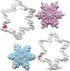 LILIAO Christmas Winter Snowflake Cookie Cutter Set - 2 Piece - 4 and 3.7 inches - Stainless Steel...