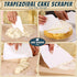 Teenitor Cake Scraper Cake Smoother, 7 Pcs Dough Scraper Bowl Scraper Cake Cutter Cake Spatula Bench Scraper Kitchen Plastic Scraper Tool Cake Dec...