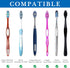 Linkidea 3 Pack Travel Toothbrush Case, Portable Plastic Toothbrush Holder with Drainage Holes, Toothbrush Container for Travel Camping Compatible...
