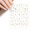 OIIKI Gold Star Moon Nail Art Stickers for Women, Girls, 3D Gold Nail Stickers, Bronzing Star Nail Decorations, Adhesive Nail Supplies for DIY Nai...