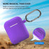 ATUAT Compatible with AirPods Case Cover, Full Protective Silicone Skin Dust-Proof Designed for Apple AirPods 1st 2nd Generation with Keychain, Fr...