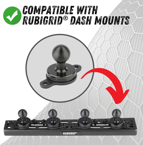 Bulletpoint Metal 2-Hole AMPS Base Mount with 20mm (0.787 inches) Mounting Ball...