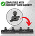 Bulletpoint Metal 2-Hole AMPS Base Mount with 20mm (0.787 inches) Mounting Ball...