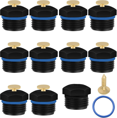 10Pcs Atomizing Irrigation Sprinkler Heads, Misting Nozzles for 1/2 Inch Garden Sprinkler Heads Sprinkler System 360 Rotation Mister Nozzles, Wate...