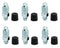 6 PCS Brake Bleeder Screws,Bleeder Valve,Bleeders,Caliper Bleeder Screw with Rubber Cap M10x1.0-29.2mm, H9407-6,107391,Standard Metric Bleeding Sc...