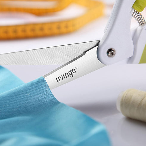 LIVINGO 10" Spring Action Fabric Scissors, Professional Sewing Scissors for Tailor Dressmaker, Spring Loaded Heavy Duty Fabric Shears for Crafting...