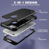 IDweel for iPhone 6S Plus Case with Tempered Glass Screen Protector, for iPhone 6 Plus Case, 3 in 1 Shockproof Slim Hybrid Heavy Duty Hard PC Cove...