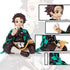 Kamado Tanjirou Ghost Slayer Figure Eat Rice Balls Series Action Figure Toys Collection Desk Decor Collection Toy (Onigiri Tanjiro)...
