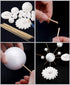 Pllieay Solar System Model Foam Ball Kit Includes 14PCS Mixed Sized Polystyrene Spheres Balls, 12PCS Bamboo Sticks, 12 Color Pigments, 2PCS Painti...