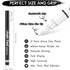 White Paint Pen, 8 Pack 0.7mm Acrylic Paint Pens Acrylic Markers 6 White 2 Black Paint Pens for Rock Painting Wood Canvas Glass Metallic Ceramic T...