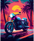 Tucocoo Motorbike Paint by Number for Adults Beginner, DIY Digital Oil Painting Kits on Canvas with Brushes and Acrylic Pigment, Summer Vacation C...