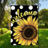 Daisy Sunflower Welcome Sunshine Garden Flag 12x18 Inch Double Sided, Summer Seasonal Holiday Burlap Yard Outdoor Decoration Black (Sunflower)...