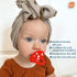 RaZbaby Chompy Teether for Infant & Baby 3M+ Teether Toy with Massaging Bristles for Teething Relief Pacifier - Soothes Sore Gums - Hands-Free & E...