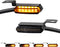 NTHREEAUTO Sequential LED Turn Signals, Flowing Handlebar Marker Light Motorcycle Mini Blinkers Compatible with Harley Dyna Sportster 883 XL1200 R...