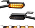 NTHREEAUTO Sequential LED Turn Signals, Flowing Handlebar Marker Light Motorcycle Mini Blinkers Compatible with Harley Dyna Sportster 883 XL1200 R...