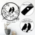 Ferraycle Metal Wall Art Bird on Tree Branch Silhouette Bird Art Decor for Living Room Garden Bedroom Office Home Wall Housewarming Party Decor(Bl...