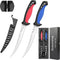 2 pcs Fishing Fillet Knife Set Stainless Steel 6.5 Inch Pro Fish Knife for Filleting, Fishing Gear, Fishing Tool Set, Fishing Sccessories Gifts fo...