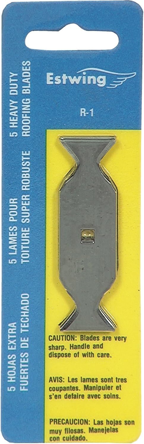 Estwing R-1 Replacement Blades for Roofing Knife RK-7 (5-Pack) , Brown...