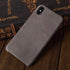 TOOVREN for iPhone X Leather Case Protective Ultra Thin Vintage Anti-Slip Grip Shell Hard Back Cover for iPhone X /10 5.8'' Gray...