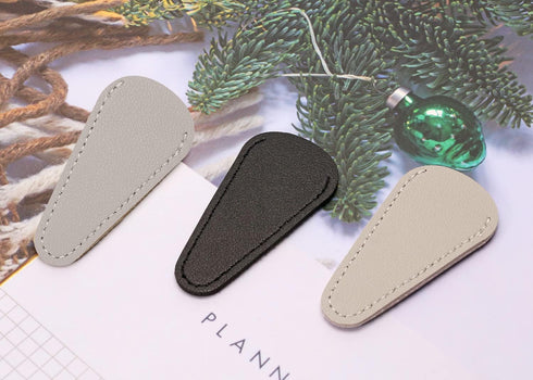 Scissors Sheath Penta Angel 6Pcs Small Embroidery Sewing Scissors Mini Snips Trimming Nipper Eyebrow Leather Protective Cover for Home Office (Bla...