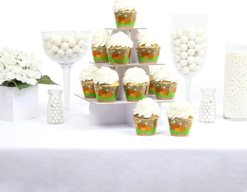 Big Dot of Happiness Pumpkin Patch - Fall, Halloween or Thanksgiving Party Decorations - Party Cupcake Wrappers - Set of 12...