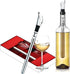 Iceless Wine Chiller Stick 3-in-1 Stainless Steel Wine Bottle Cooler Stick Chilling Rod with Aerator and Pourer - Wine Accessories Gift...