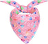 Pink Heart Pattern Dog Bandanas, Comfortable Cotton Triangle Bibs Scarfs for Dogs or Cats, Cute Pet Kerchief for Small Medium Large Dogs...