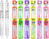 Pilot Hi-Tec-C Coleto Gel Ink Pen 0.4mm 3-In-1 Transparent Body 2 Packs & 6 Fluorescent Color Refill Set With Original Stylus Ballpoint Touch Pen....