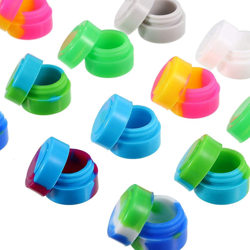 5ml Silicone Container Non-Stick Food Grade Oil Wax Concentrate Jars 20pcs ?The Color is Random?...