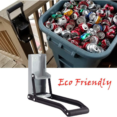 Pardecor 16 oz. Metal Can Crusher/Smasher, Heavy Duty Wall Mounted Aluminum Can Crusher, Crusher Recycling Tool, Grey for Seltzer, Soda, Beer Cans...