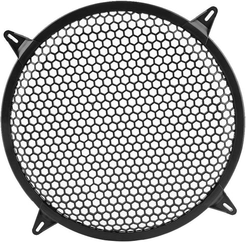 KIMISS SubWoofer Plastic Mesh Cover, Car Audio Cover Speaker Modification Cover,Car Speaker Grill 12 Guard 12inch (12 inch) (12 inch)......