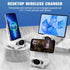 Portable Mini Chair Wireless Charger,2024 New Mini Chair Wireless Fast Charger Multifunctional Phone Holder3 in 1 Wireless Charger with Speaker Fu...