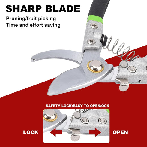 Pruning Shears for Gardening, Bonsai Cutters, Gardening Shears Heavy Duty, Cutting Shears Garden,Hedge Clippers, Rose Pruning Shears, Hand Clipper...